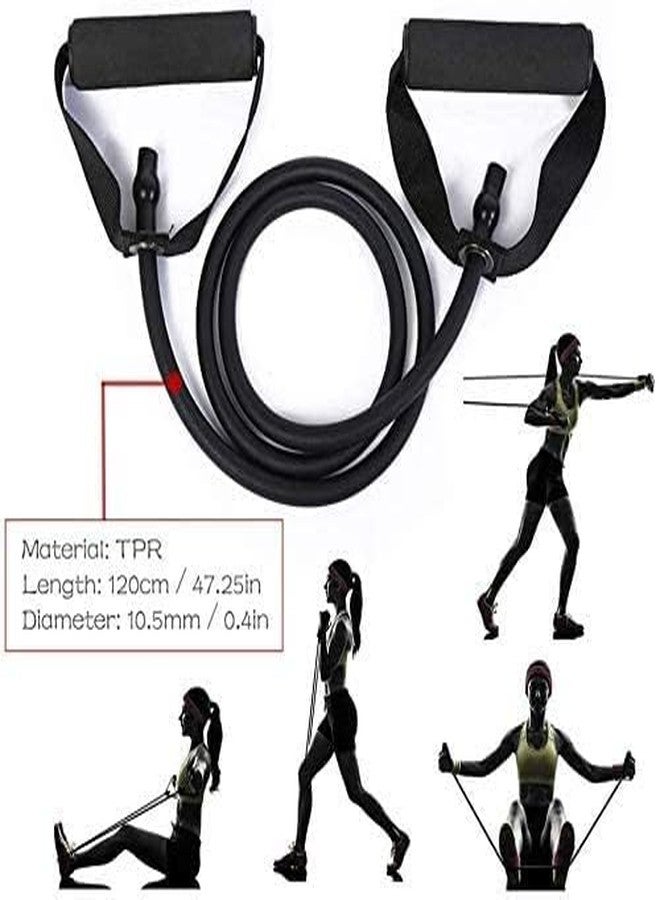 FIT FOCUS Ultimate 5-in-1 Gym (Combo Pack of 5) Gym Accessories Kit with My Gym Bag, Workout Gloves, Wooden Hand Gripper,Fit Focus Protein Shaker, Tonning Tube Exercise Band (Red) - Image 5